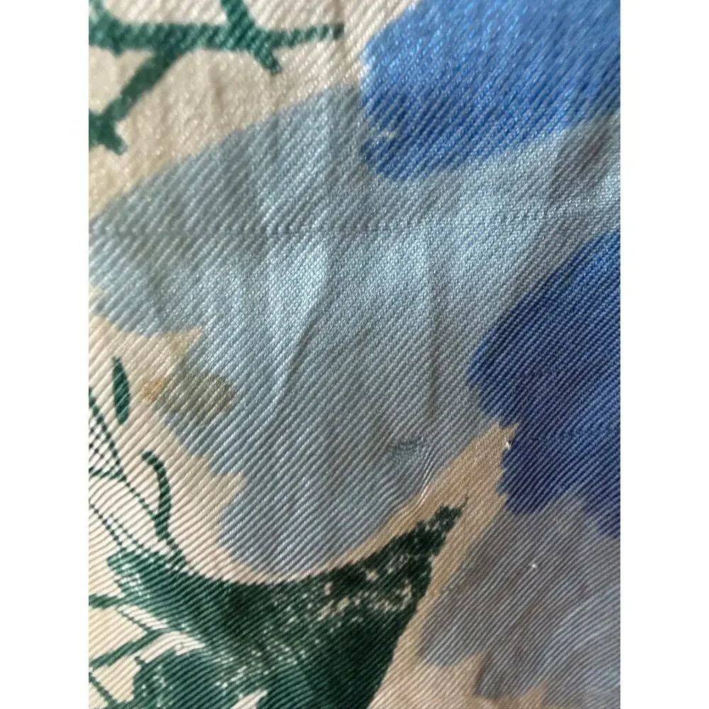 Vintage 1970s Vera Neumann Floral Silk Scarf 14” x 44” Mod‎ Cottagecore Bridal